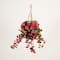 Nearly Natural; 28" UV Resistant Artificial Geranium in Hanging Basket; Category:Spring Floral Arrangements; Image:4